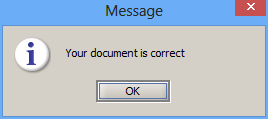 Message indiquant que le document XML est bien formé